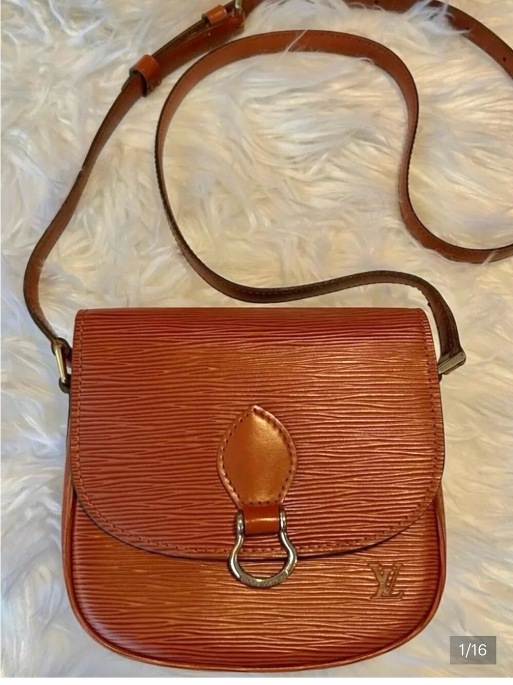 Authentic Louis Vuitton Saint Cloud PM mini Kenya Epi lather vintage